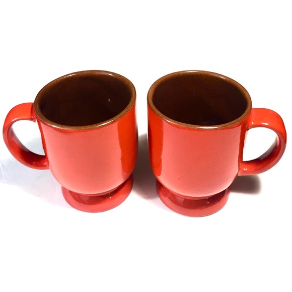 Vintage Frankoma Phoenix Plate & Mugs Pottery Set - Picture 6 of 9